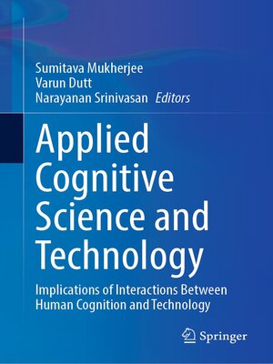 cover image of Applied Cognitive Science and Technology